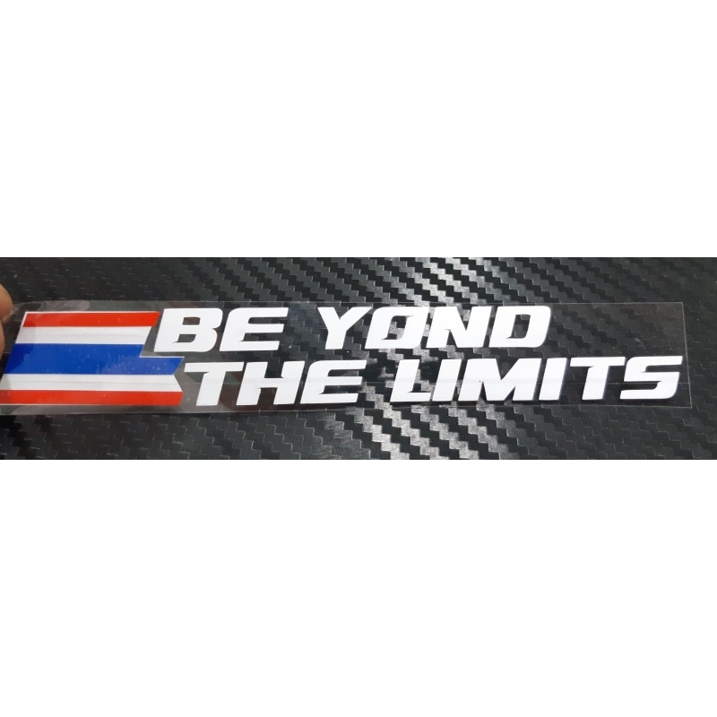 สติ๊กเกอร์-be-yond-the-limits-แปลว่า-ก้าวข้ามขีดจำกัดประเทศไทย-งานไดคัท