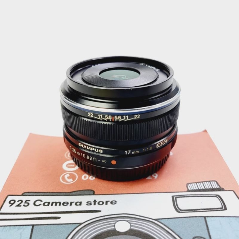 พร้อมส่ง-เลนส์-olympus-17mm-f1-8-สีดำ