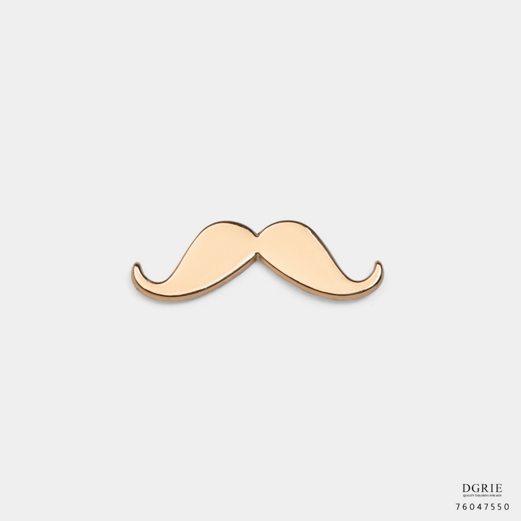 gold-mustache-brooch-เข็มกลัดติดเสื้อรูปหนวด
