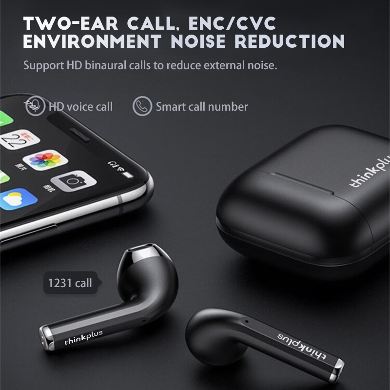 ขายร้อน-lenovo-lp2-tws-mini-earphone-wireless-หูฟังบลูทูธไร้สาย-กันเหงื่อ-แบบทัชสกรีน-หูฟังไร้สาย