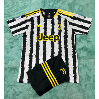 เสื้อกีฬา ทีมJUVE  แขนสั้น รุ่นใหม่ล่าสุด ฤดูกาล2024 ชุดบอลผู้ใหญ่ ได้ทั้งชุด เสื้อและกางเกง