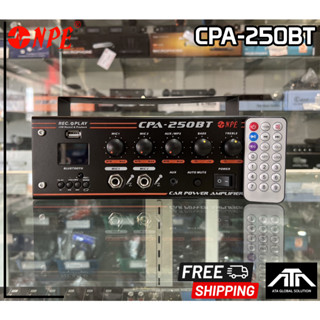 เครื่องขยายเสียง NPE CPA-250BT กำลังวัตต์ 250 วัตต์ ต่อไมค์ได้ 2 ช่อง มาพร้อมโมดูล MP3/บลูทูธ ลดเสียงเพลงให้อัตโนมัติ