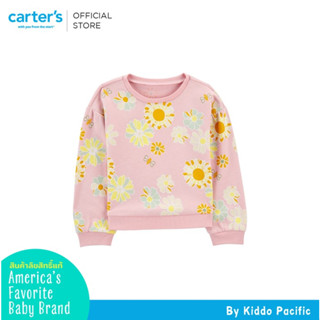 CARTERS PULLOVER PINK FLORAL คาร์เตอร์เสื้อยืดแขนยาวเด็กผู้หญิง สีชมพู ลายดอกไม้ L10