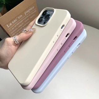 เคสกำมะหยี่ ใช้สำหรับ iPhone 11 pro max ใช้สำหรับ iPhone 11 11pro 11promaxเคสซิริโคน มี 15สี เคสสีพื้นพาสเทล