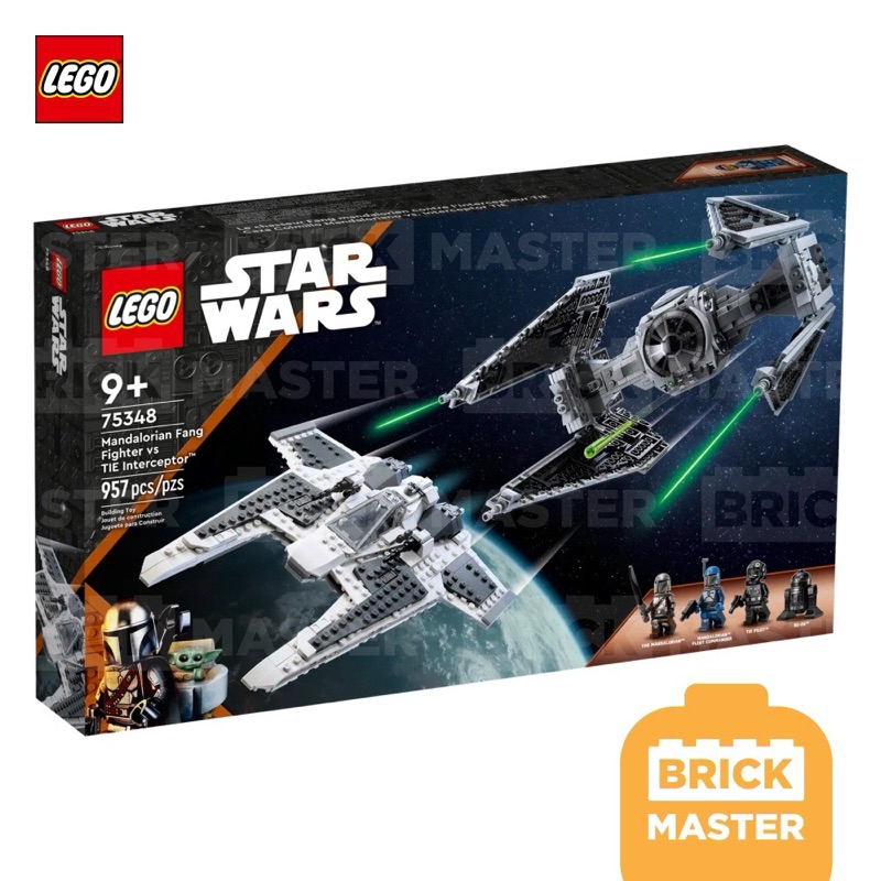 Lego 75348 Mandalorian Fang Fighter vs. TIE Interceptor (ของแท้ พร้อม ...