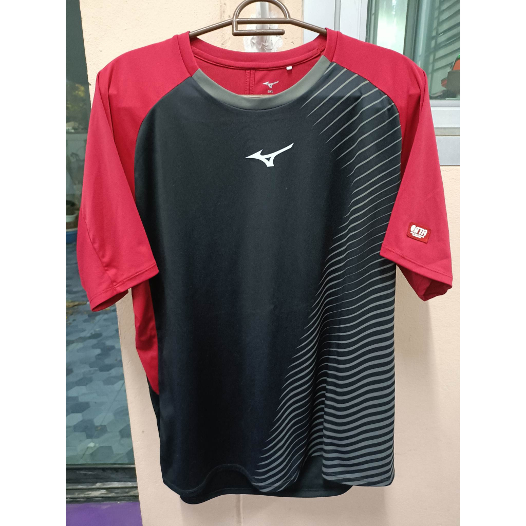 เสื้อปิงปองมือ-2-สภาพดี-mizuno-ของแท้-size-2xl