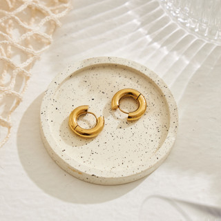 𝐴𝑆𝐻𝐼𝑅𝐴 (18k gold plated) hoop earrings chunky hoop earrings mini hoop earrings ต่างหูห่วง ต่างหูห่วงหนา ต่างหูห่วงเล็ก