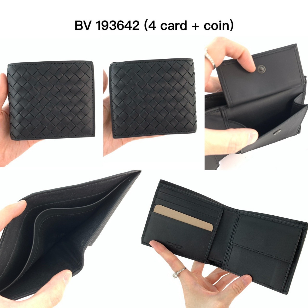 bottega-wallet-4-card-coin-กล่องเขียว-ของแท้-100-ส่งฟรี