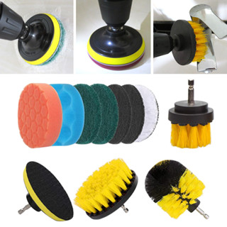 12pcs เจาะ แปรงทำความสะอาด ชุด Power Scrubber สำหรับทำความสะอาด ห้องอาบน้ำ แปรงทำความสะอาดอ่างอาบน้ำ