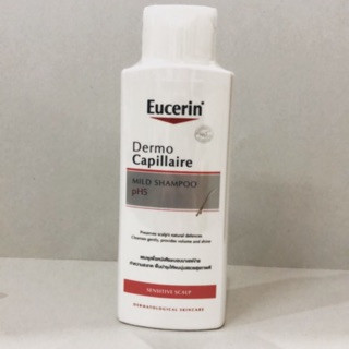 Eucerin mild shampoo 250 ml แชมพูสำหรับหนังศีรษะบอบบาง แพ้ง่าย ทำความสะอาดอย่างอ่อนโยนด้วย pH 5.5 ช่วยให้ผมนุ่มสลวยแข