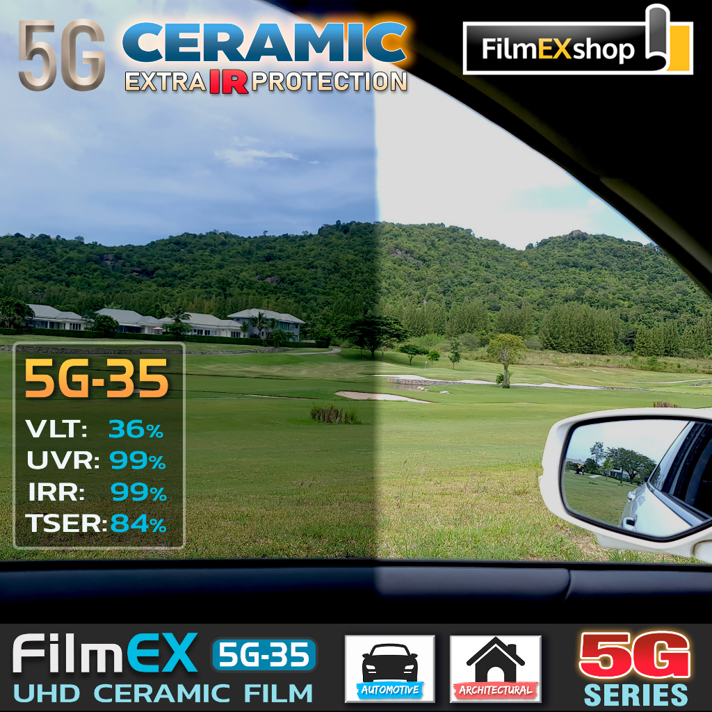 ฟิล์มกรองแสงรถยนต์-5g-ceramic-automotive-window-film-ฟิล์มกรองแสง-เซรามิค-ราคาต่อเมตร