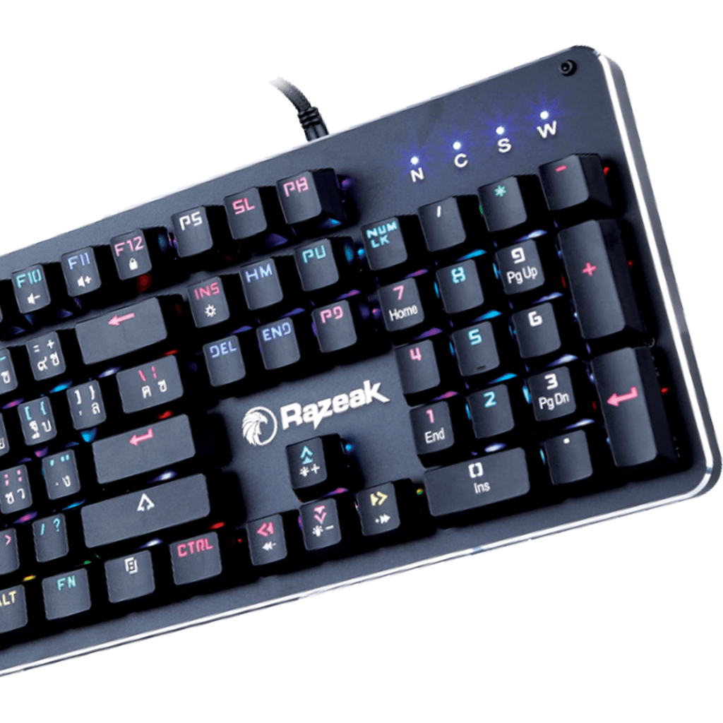 RAZEAK RK-X08 คีย์บอร์ดเกมมิ่ง CORKI Blue Switch Mechanical Gaming ...