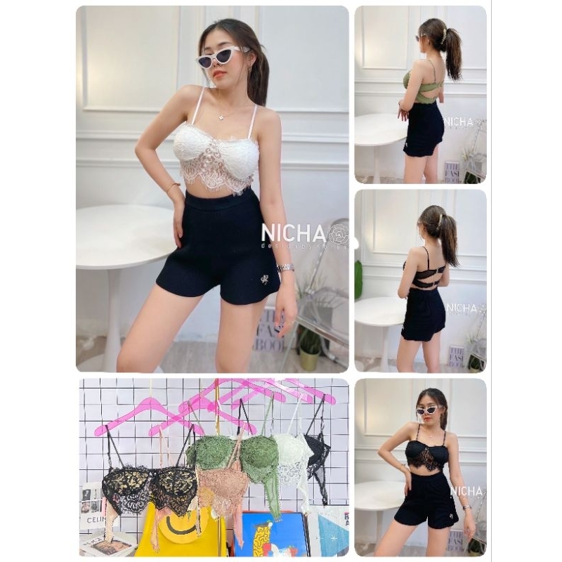 เสื้อครอป-บราลูกไม้-สายเดี่ยว-6790นช-freesize-อก-32-40-ยาว-12-รายละเอียดไซส์อ่านได้ที่ใต้โพสย์