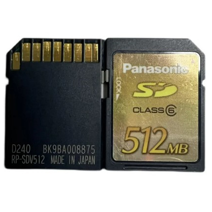ภาพหน้าปกสินค้าJapan original Panasonic SD 512M Canon Nikon CCD digital camera memory card factory test