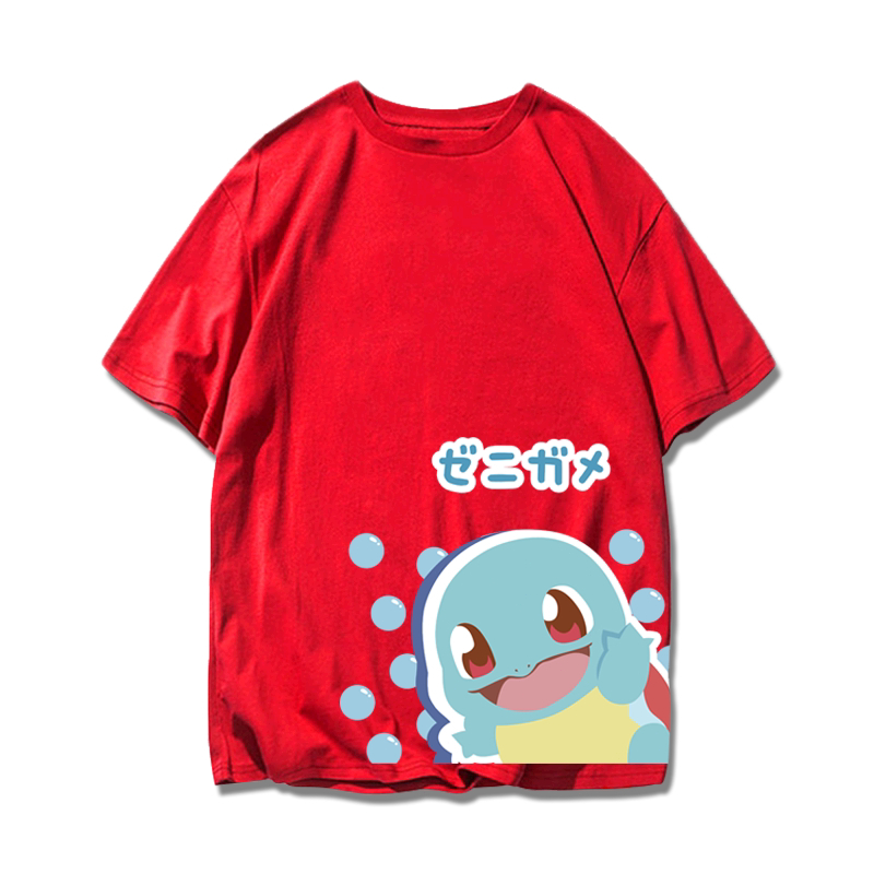 anime-pok-mon-อนิเมะเสื้อยืดผ้าฝ้าย-squirtle-ลายน่ารัก-เสื้อยืดแขนสั้น