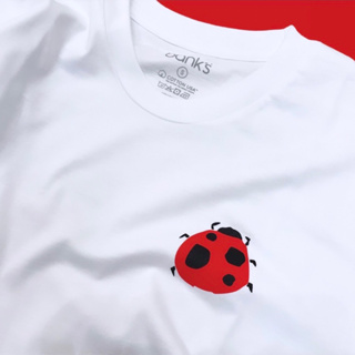 bank’s Ladybug T-Shirt Cotton USA เสื้อยืดคอกลม ลายเต่าทอง เสื้อยืดคุณภาพดี