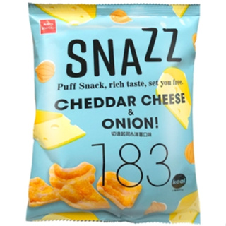 OYATSU SNAZZ CHEDDAR CHEESE 40g. โอยัตสึ สนาซ เชดดาร์ชีส 40กรัม.