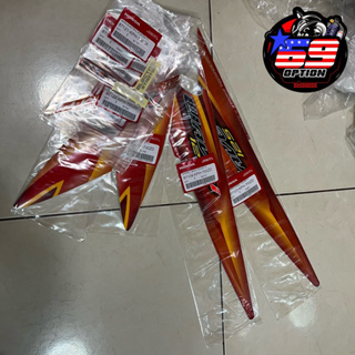 สติ๊กเกอร์เวฟ125iบังลม สีส้ม แท้เบิกศูนย์HONDA