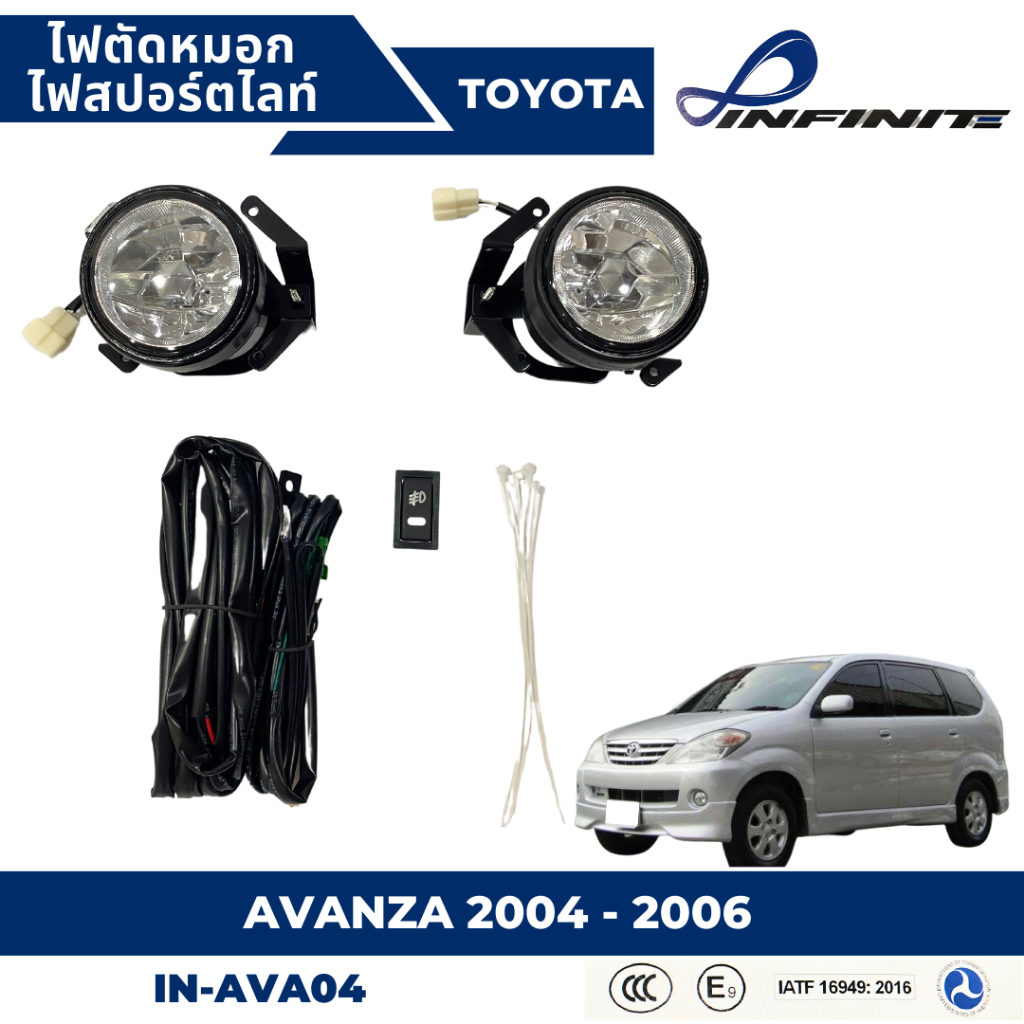 ไฟตัดหมอก-สปอร์ตไลท์-toyota-สำหรับรถรุ่น-toyota-avanza-2004-2006-in-ava04