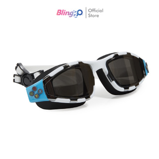 BLING2O แว่นตาว่ายน้ำเด็กสีสดใส ยอดฮิตจากอเมริกา GAMING CONTROLLER WHITE ถ่ายรูปสวย ป้องกันฝ้าและ UV สายซิลิโคนนิ่ม