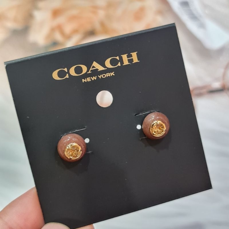 new-ของแท้-100-รุ่น-shop-ต่างหู-coach-semiprecious-stone