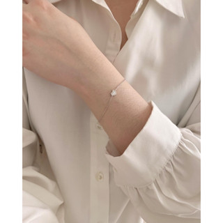 (โค้ด X8SFXJ ลด 20%) A.piece  กำไลเงินแท้ [all silver 925] Heart shell bracelet(352)