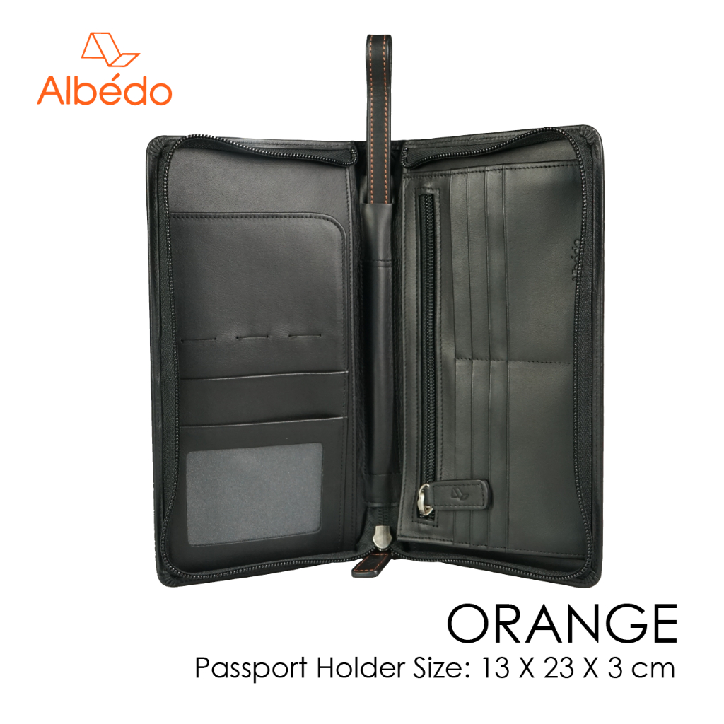 albedo-orange-passport-holder-กระเป๋าใส่พาสปอร์ต-ปกพาสปอร์ต-ที่ใส่พาสปอร์ต-กระเป๋าใส่บัตร-รุ่น-orange-or04799