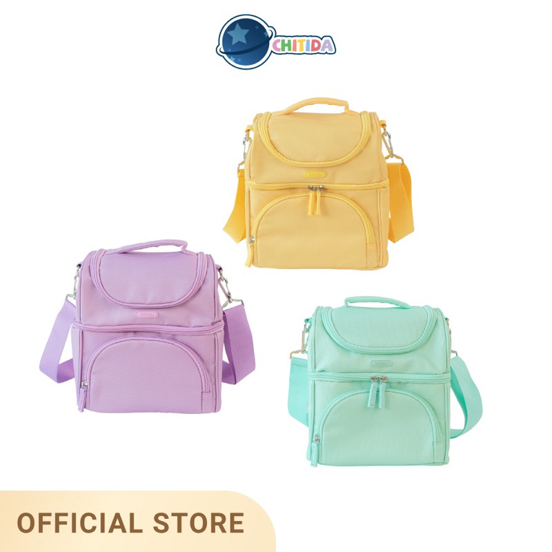 chitida-bag-กระเป๋าเก็บความเย็น-ใส่ขวดนม-เก็บนมแม่-เก็บเครื่องปั๊มนม-รุ่น-pastel-พร้อมส่ง