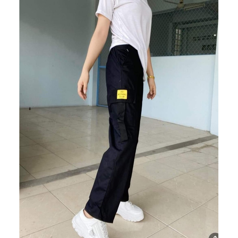 กางเกงขายาว-วินเทจ-กระเป๋าเชือก-ญ-ช-เอวสม็อคหลัง26-33นิ้ว-มี-3-สีให้เลือก-ต-1