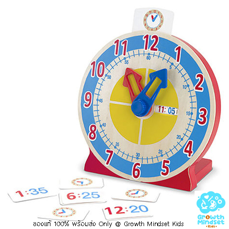 GM Kids (ของแท้ USA 3 - 7 ขวบ) ของเล่นนาฬิกาจำลอง สอนเวลา Turn & Tell ...