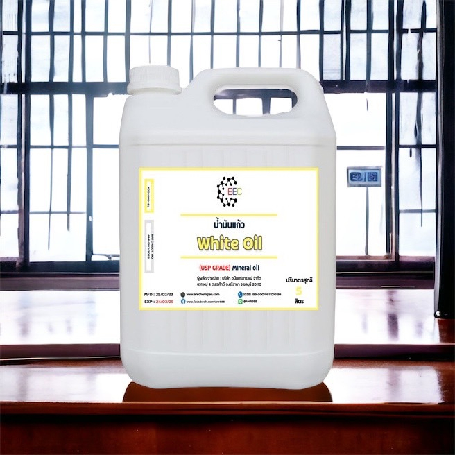 4001-5l-white-oil-usp-mineral-oil-baby-oil-น้ำมันแก้ว-น้ำมันมิเนอรัล-ของเหลวใส-5-ลิตร