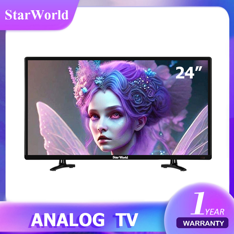 ภาพหน้าปกสินค้าStarWorld LED Analog TV 24 นิ้ว อนาล็อกทีวี ทีวี24นิ้ว ทีวีจอแบน ฟรีสาย HDMI มูลค่า 199 บ. จากร้าน cl.office บน Shopee