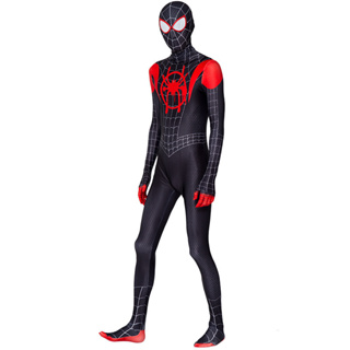 ราคาcp5.2 (หน้ากาก3D) สไปเดอร์เวิร์ส ชุดสไปเดอร์แมนรุ่นใหม่ SPIDER-MAN: INTO THE SPIDER-VERSE ชุดไอ้แมงมุม Miles