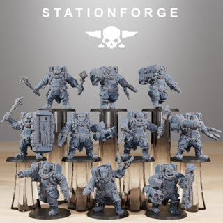 Grimdark scifi miniatures Frontliners Heavy Support - High quality and detailed 3d print   - StationForge