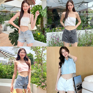 ภาพขนาดย่อของภาพหน้าปกสินค้ากางเกงยีนส์ขาสั้น BLOOMY JEANS (JS-015) จากร้าน newcuteshop บน Shopee