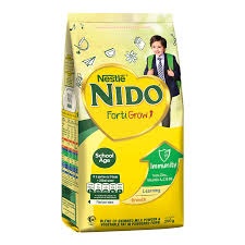 นมผงสำหรับ เด็กอายุ 3 ปีขึ้นไป 390กรัม Nido Full Cream Milk Powder Pouch Foeti Grow New Look 390g