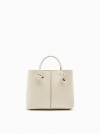 กระเป๋าสะพาย ZARA MINI CITY BAG แท้ สีขาวครีม