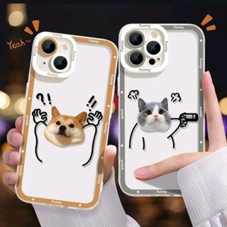 ⚫ส่งฟรี เก็บเงินปลายทาง ⚫case iPhone 14 13 12 11 Pro XS Max X XR ⚫เคสไอโฟน ลายน้องหมา ลายน้องแมว