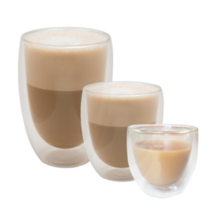 by Scanproducts แก้วสองชั้น ใส่เย็น ร้อน จับไม่ร้อนมือ Double Walled glass 2 Thermo cup set 2 ใบ