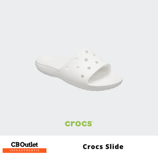 รองเท้าแตะแบบสวม  CROCS Classic Crocs Slide 206121-100
