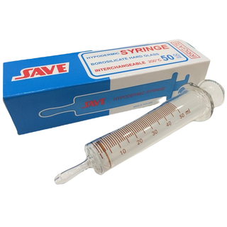 Syringe แก้ว 50 ml ฟีดอาหาร