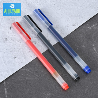 ahhyahhshop  ปากกาเจล 0.5 mm เขียนลื่น ใช้นาน แห้งไว สีคงทน ไม่ซีดจาง  ความจุหมึกเยอะ ปากกาเขียนหนังสือ ปากกาหมึกเจล