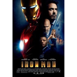 เสื้อยืดจากภาพยนต์ Iron Man (2008) สีกรมท่า มือสองสภาพดี