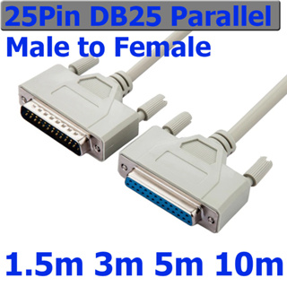 สาย DATA 25Pin DB25 Parallel Male to Female LPT Printer DB25 M-F Cable computer cable Printer connection extending Cable