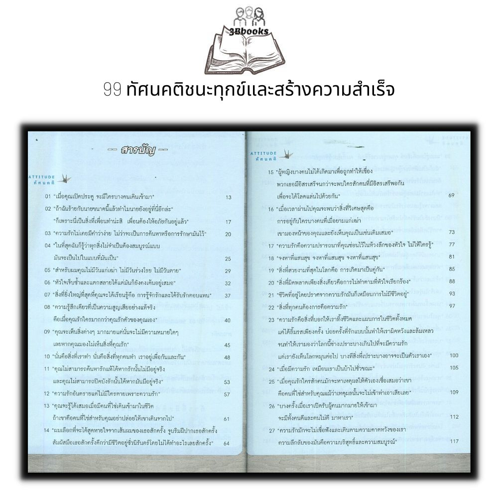 หนังสือ-99-ทัศนคติชนะทุกข์และสร้างความสำเร็จ-จิตวิทยา-การพัฒนาตนเอง-ความสำเร็จ-แรงบันดาลใจ-ความคิดและการคิด