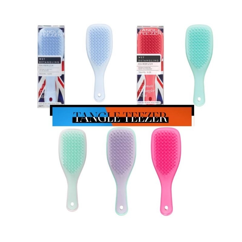 ของแท้!!พร้อมส่ง!!mini Tangle Teezer Wet Detangling Hairbrush | Shopee ...