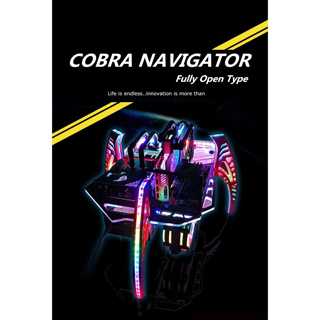 Bykski COBRA NAVIGATOR ITX ATX Fully Open E-sports Chassis MOD Case For Gaming Gamer Water Cooling Case B-CB-PLT