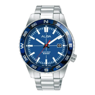 [ผ่อนเดือนละ329]🎁ALBA นาฬิกาข้อมือผู้ชาย สายสแตนเลส รุ่น AS9Q19X - สีเงิน ของแท้ 100% ประกัน 1 ปี