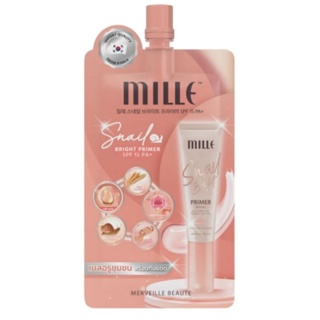 MILLE SNAIL Bright Primer (6g.) ไพร์มเมอร์ มิลเล่ SPF15 PA+