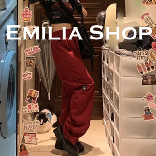 EMILIA SHOP  กางเกงขายาว กางเกงเอวสูง ผู้หญิงสไตล์เกาหลี เสื้อผ้าแฟชั่นผู้หญิง y2k 2023 ใหม่  Stylish Trendy ทันสมัย คุณภาพสูง A20M065 36Z230909